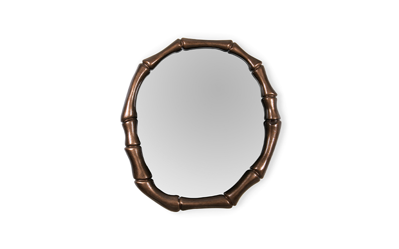 HAIKU | Copper Round Mirror by BRABBU